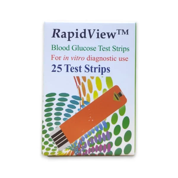 Rapid View Blood Glucose Test Strip – 25 Pcs – Beauty Mind ll Beauty ...