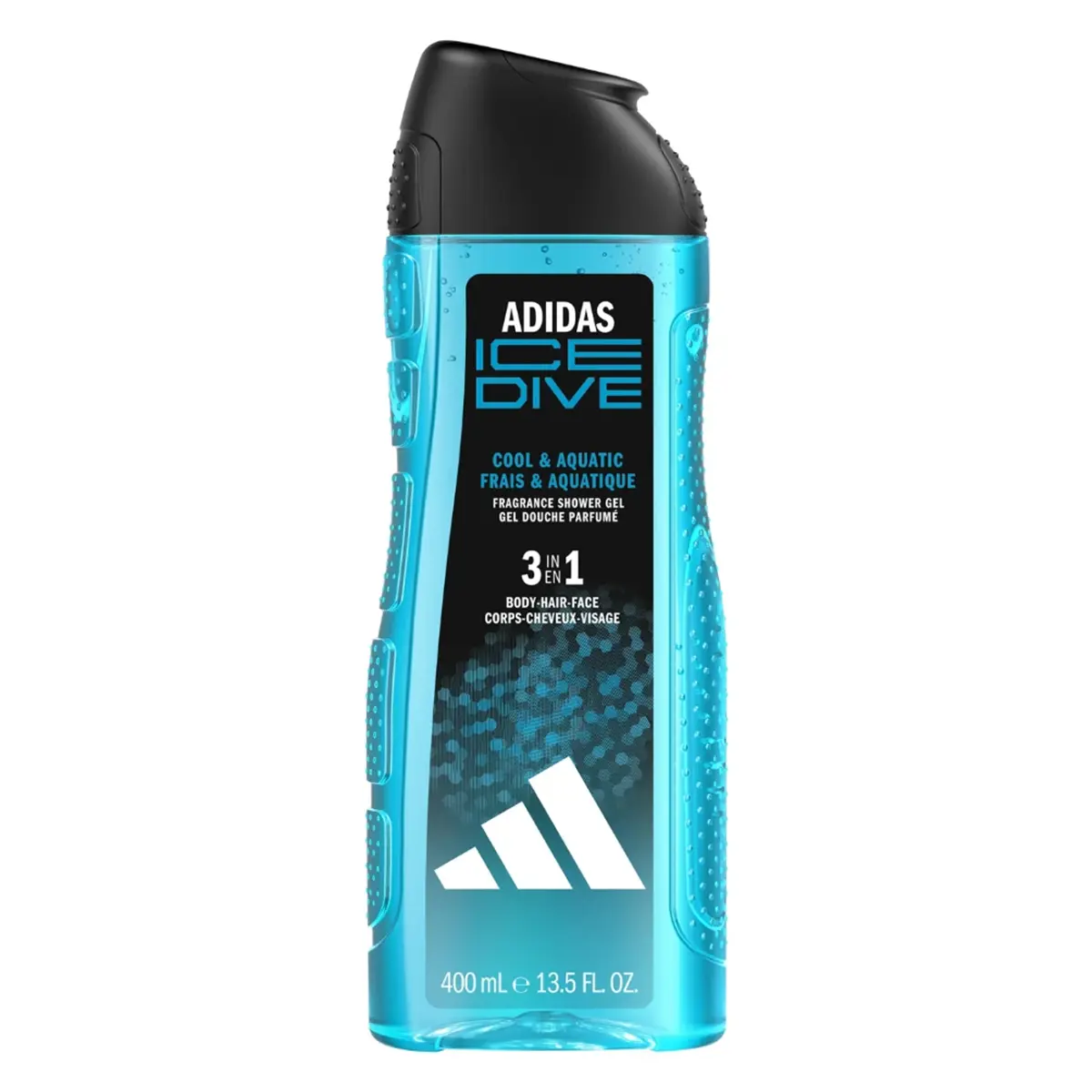 Adidas-Ice-Dive-3-in-1-Shower-Gel-400ml Adidas Ice Dive Shower Gel (400ml) - Image 1