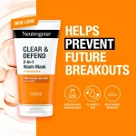 Neutrogena Clear & Defend 2 in 1 Wash-Mask (150ml) - Image 2