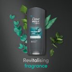 Dove Men+Care Eucalyptus+Mint Revitalising Fragrance Body, Face & Hair Wash 400ml - Image 2