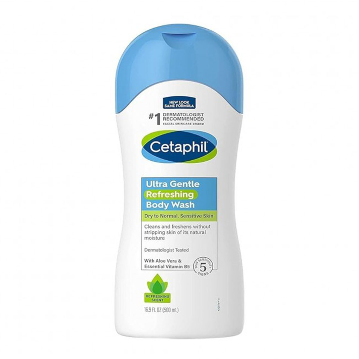 04222610 Cetaphil Ultra Refreshing Body Wash 500ml-700x700 Cetaphil Ultra Gentle Refreshing Body Wash All Skin Types- 500ml - Image 1